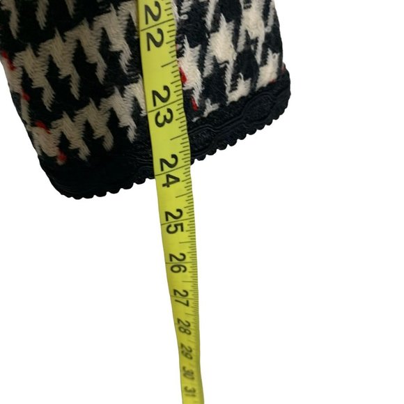 Vintage Coventry Row Black White Houndstooth Wool Blazer Pencil Skirt Set Medium - Picture 7 of 13